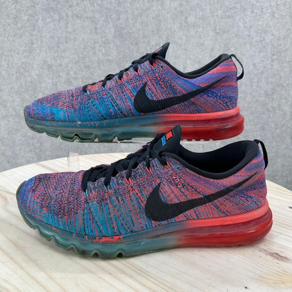 Nike Flyknit AirMax Running Shoes Mens 12 Multi-Color 620469-401 Air Max Sneaker